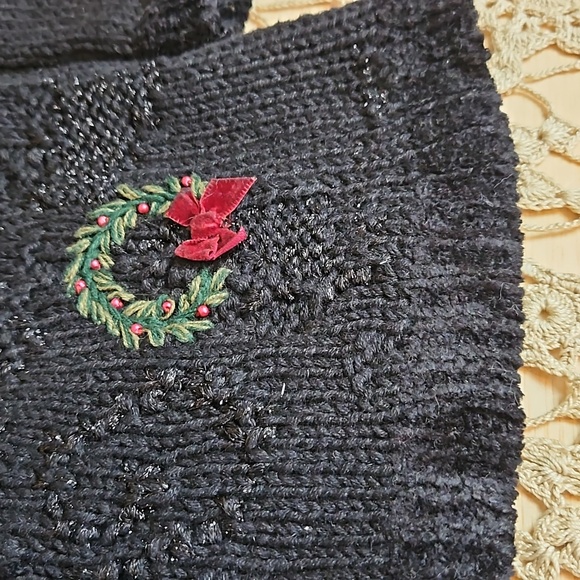 Croft & Barrow Zip Front Ramie/Cotton Blend Christmas Sweater - Picture 4 of 12